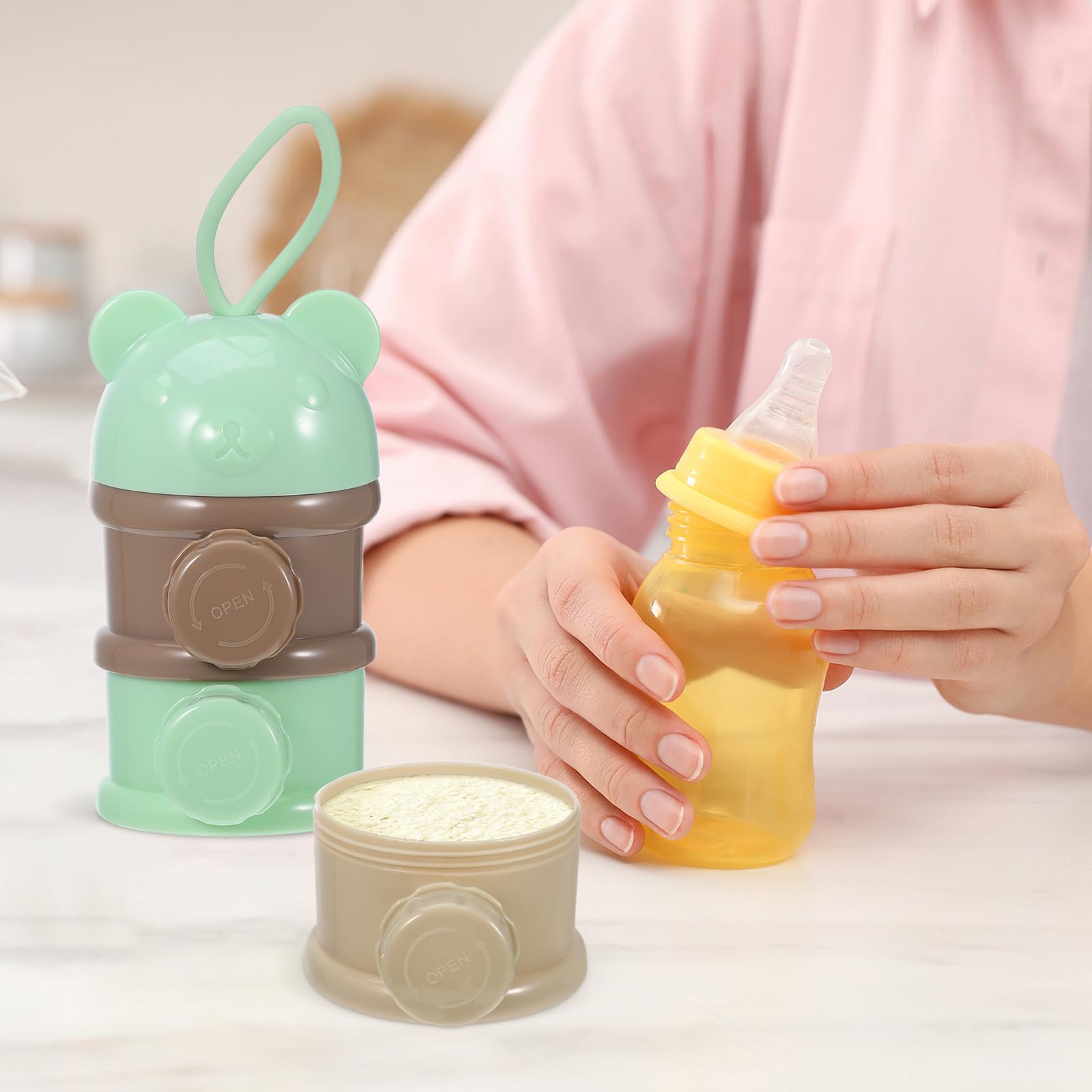 Kisangel 4Layer milk powder box snack container suitable for nibbling.
