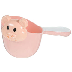 Kisangel baby shampoo rinse cup shows large capacity for faster toddler hair rinsing.