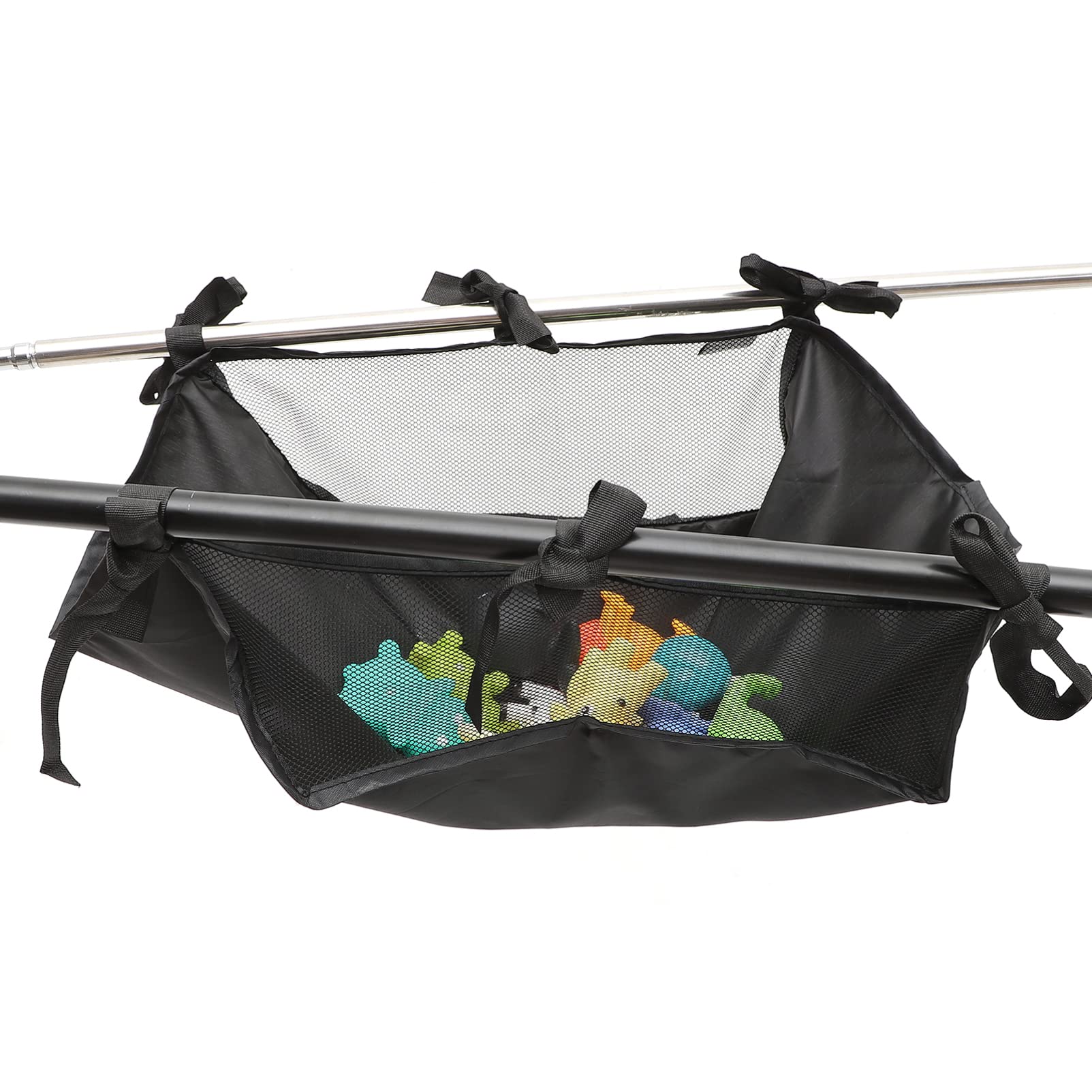 Kisangel oxford-cloth baby basket highlights durable material and easy cleaning.