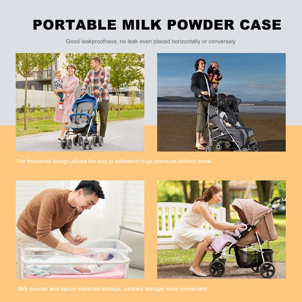 Kisangel portable milk powder dispenser 330ml capacity keeps formula organized on outings