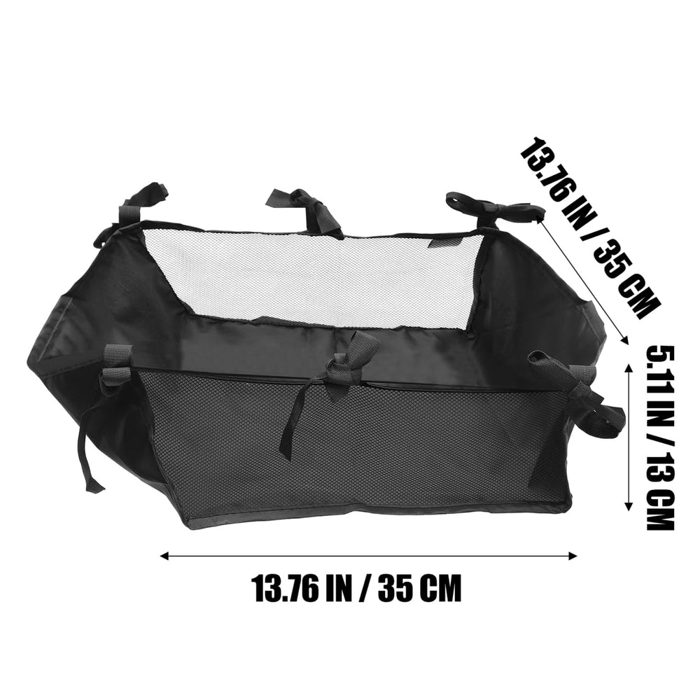 Kisangel under-stroller basket demonstrates universal-fit attachment for most strollers.