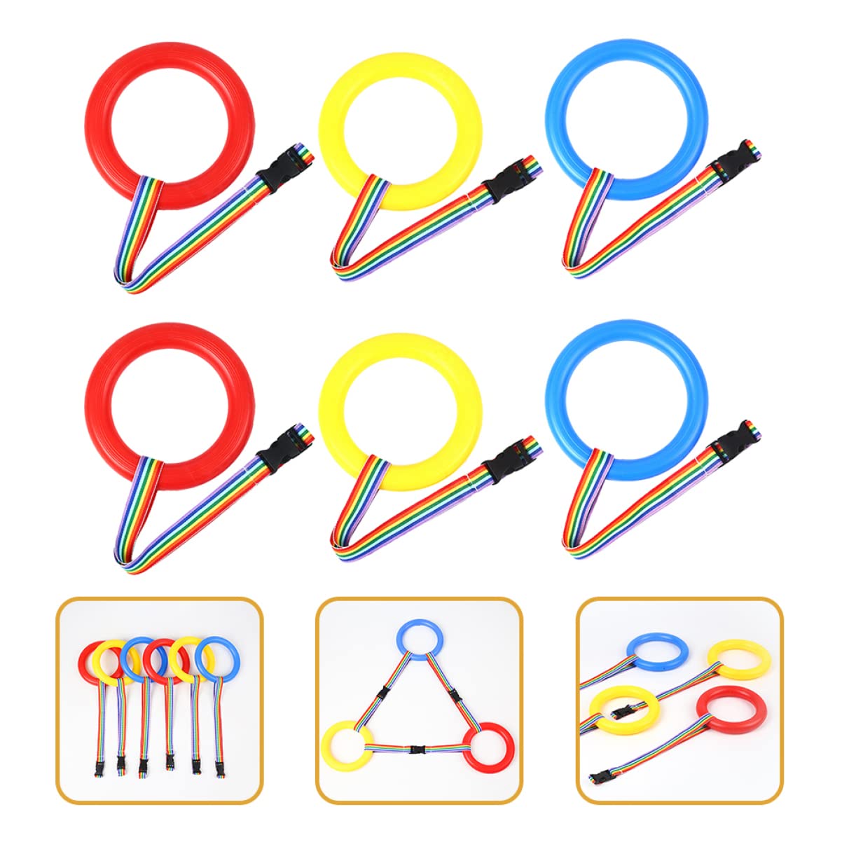 Kisangel walking rope with durable plastic rings for daily use