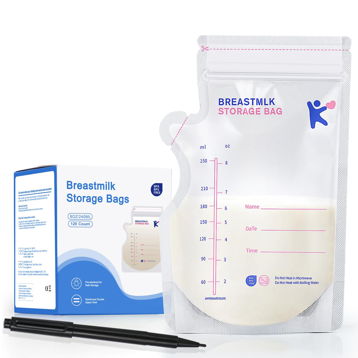 Kisdream bag pre-sterilized for safe freezing and storage