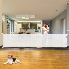 KISKIZ 110-inch extra-wide gate spans a large doorway for flexible room layout