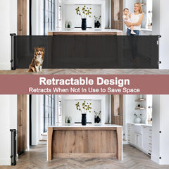KISKIZ adjustable baseboard-fit gate adapts to different trims.