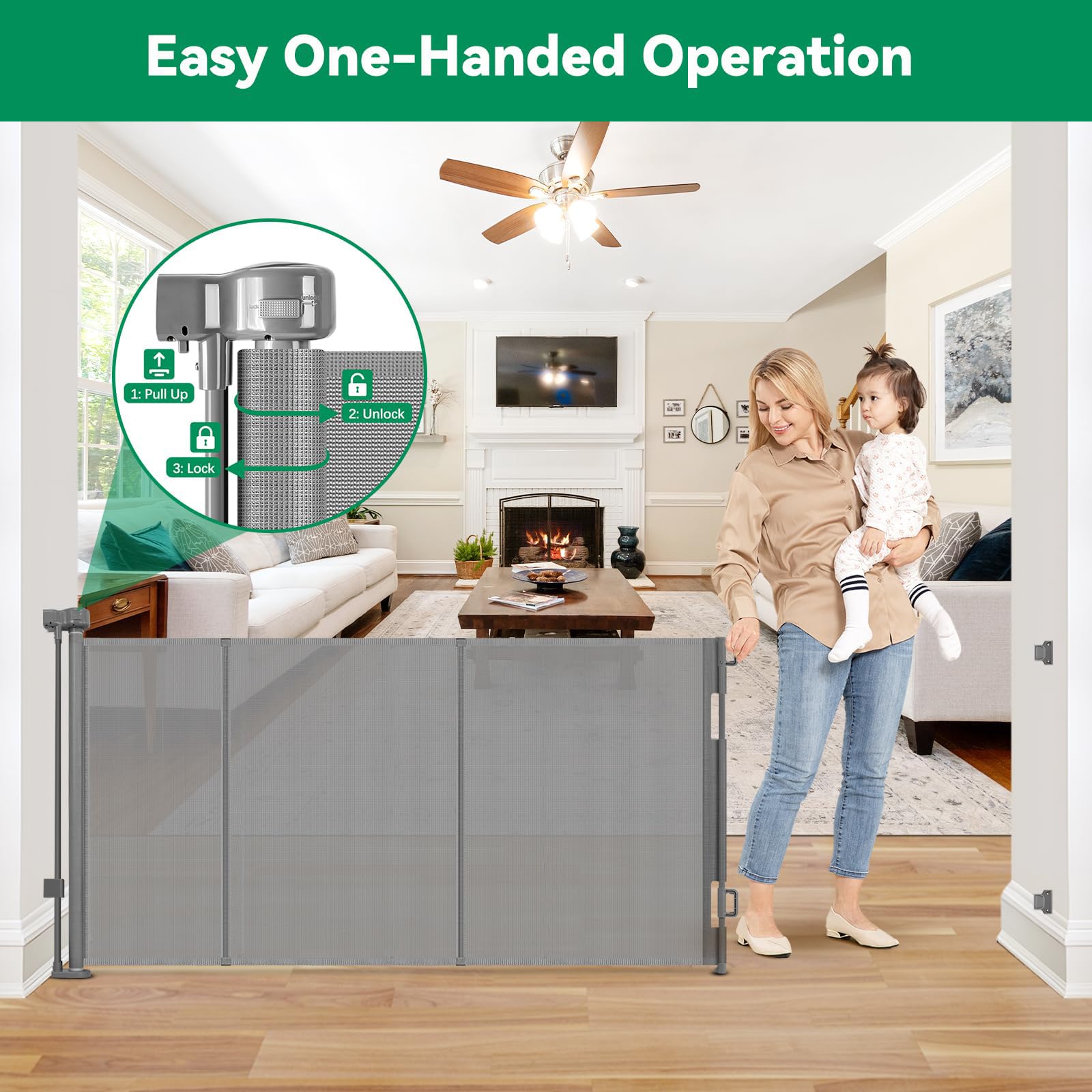 KISKIZ anti-scratch mesh protects children and resists pet scratches