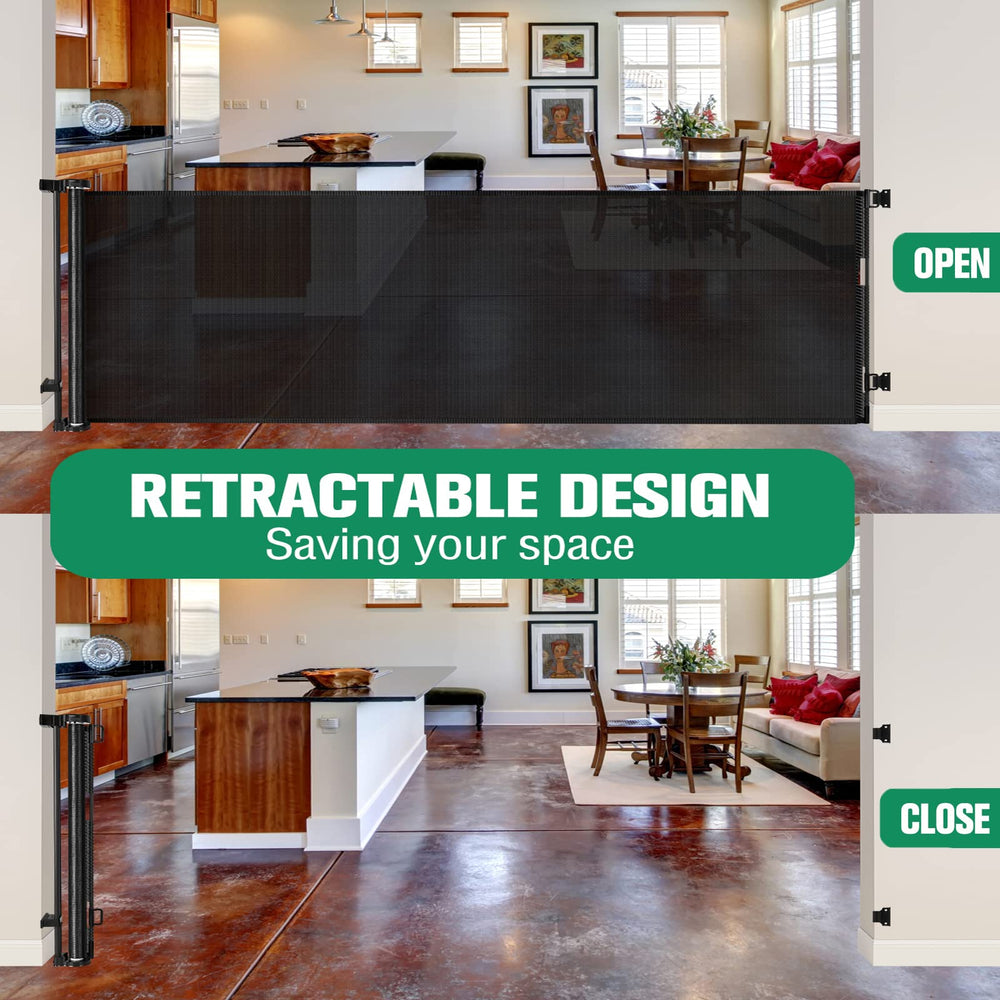 KISKIZ indoor and outdoor gate installation suitable for decks and entryways
