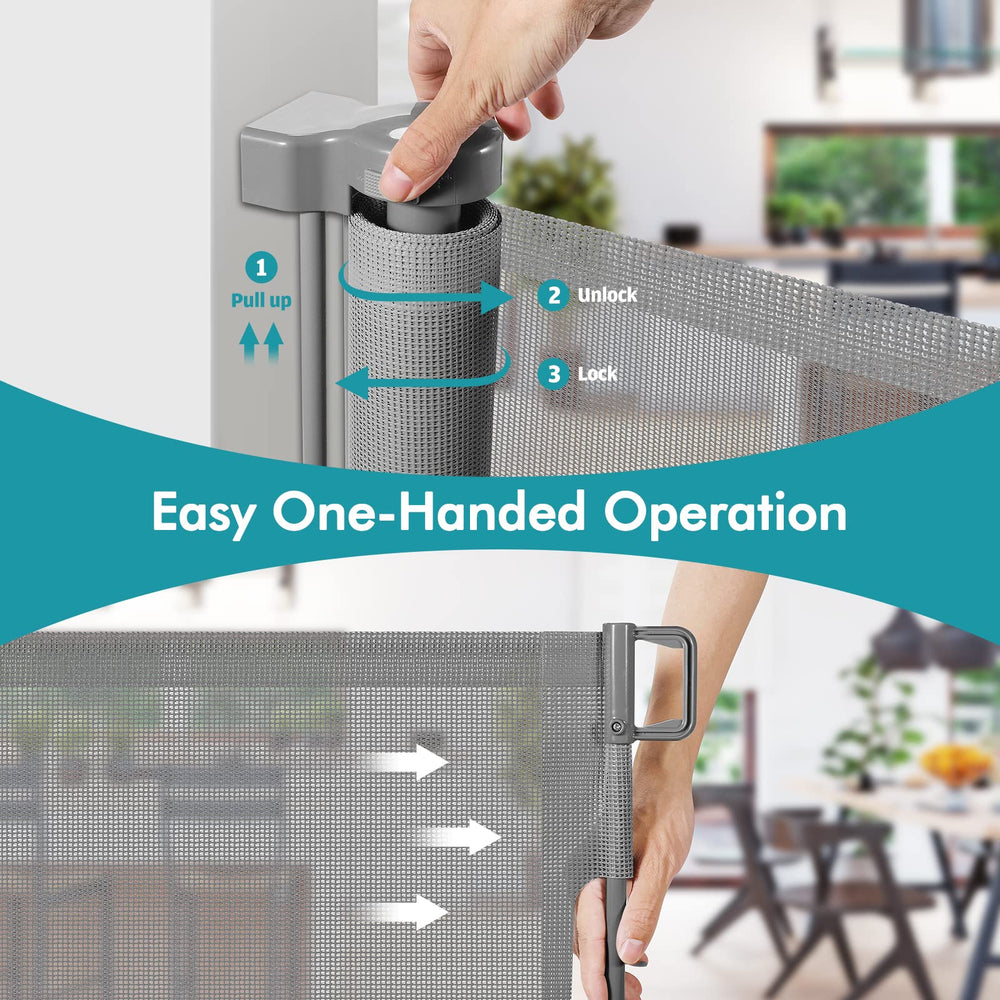 KISKIZ gate adapts to indoor and outdoor openings in busy homes