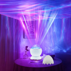 Kismee Northern Lights Projector fills the room with calming aurora colors.