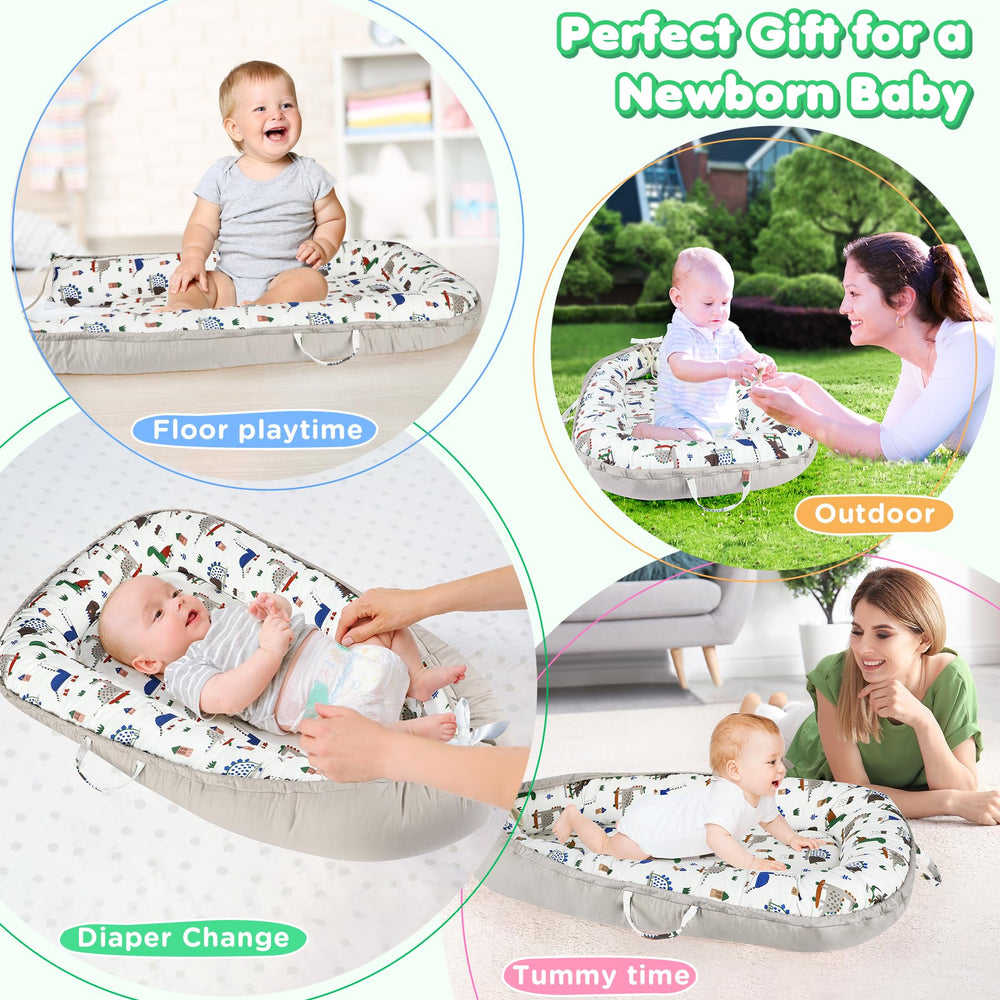 KISS GOLD Safety guide for proper use and supervision during baby lounger sessions.