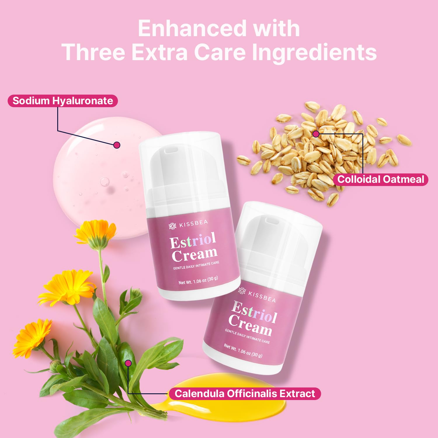 Kissbea estrogen cream precise pump delivers measured doses