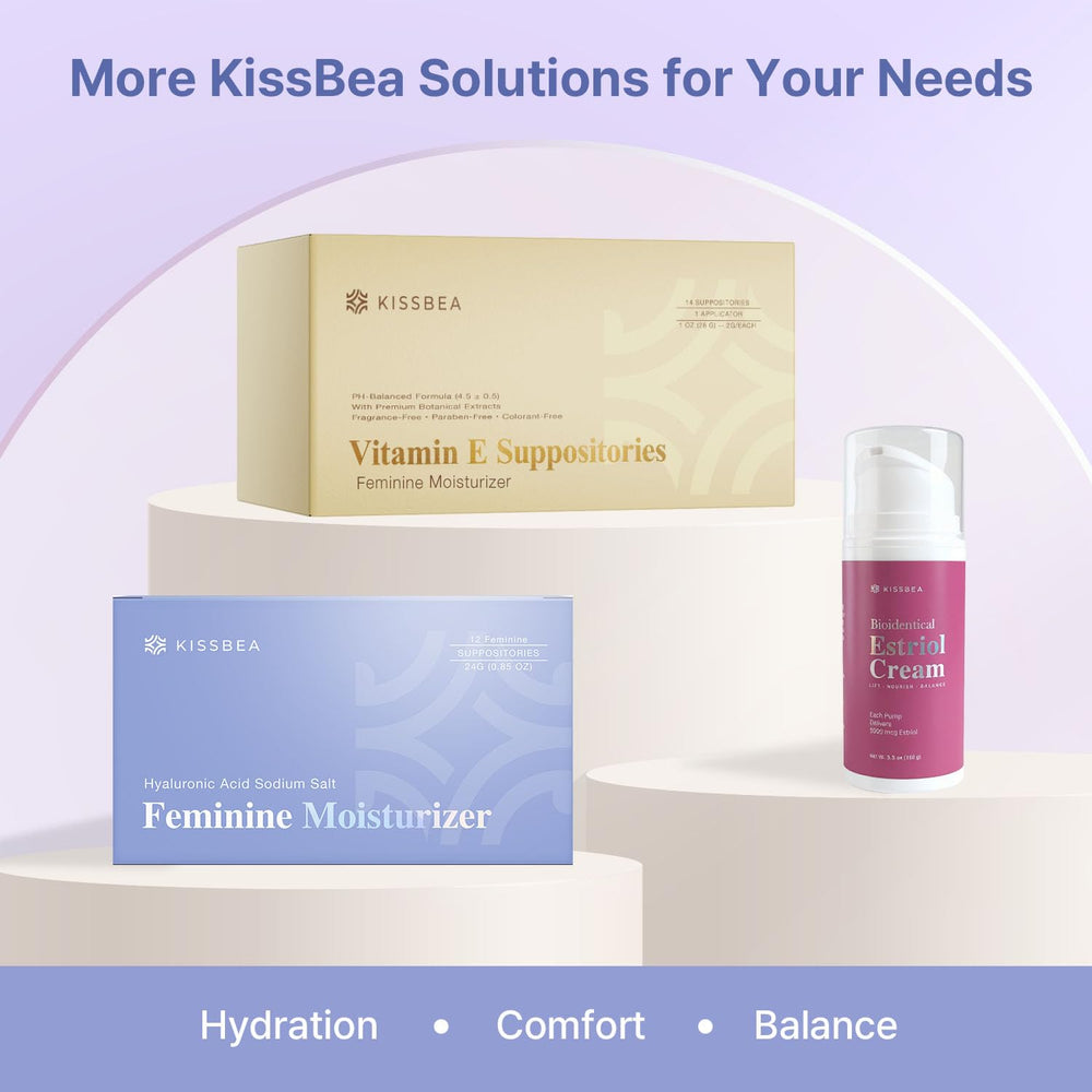 Kissbea one-month supply on shelf provides ongoing hydration