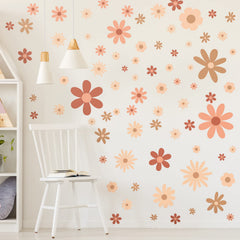 Kisston daisy wall decal sheets brighten walls with playful florals.