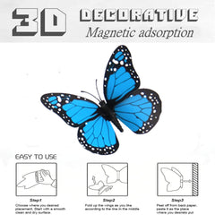 KissYou monarch butterfly wall stickers provide quick, damage-free wall embellishment.