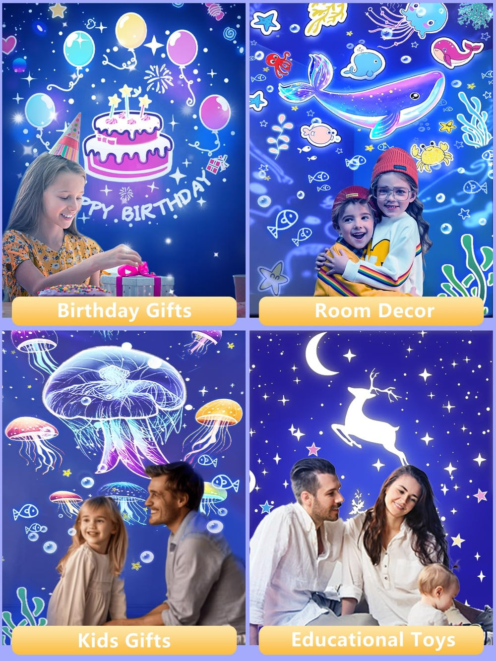 KISTRA night light projector makes a thoughtful gift for children.