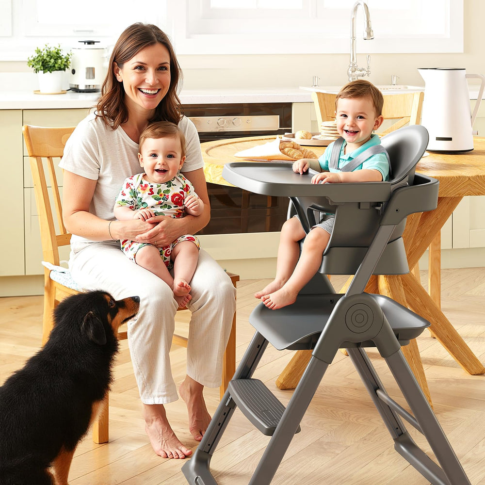 Kisuplus step stool mode helping a child reach the sink safely