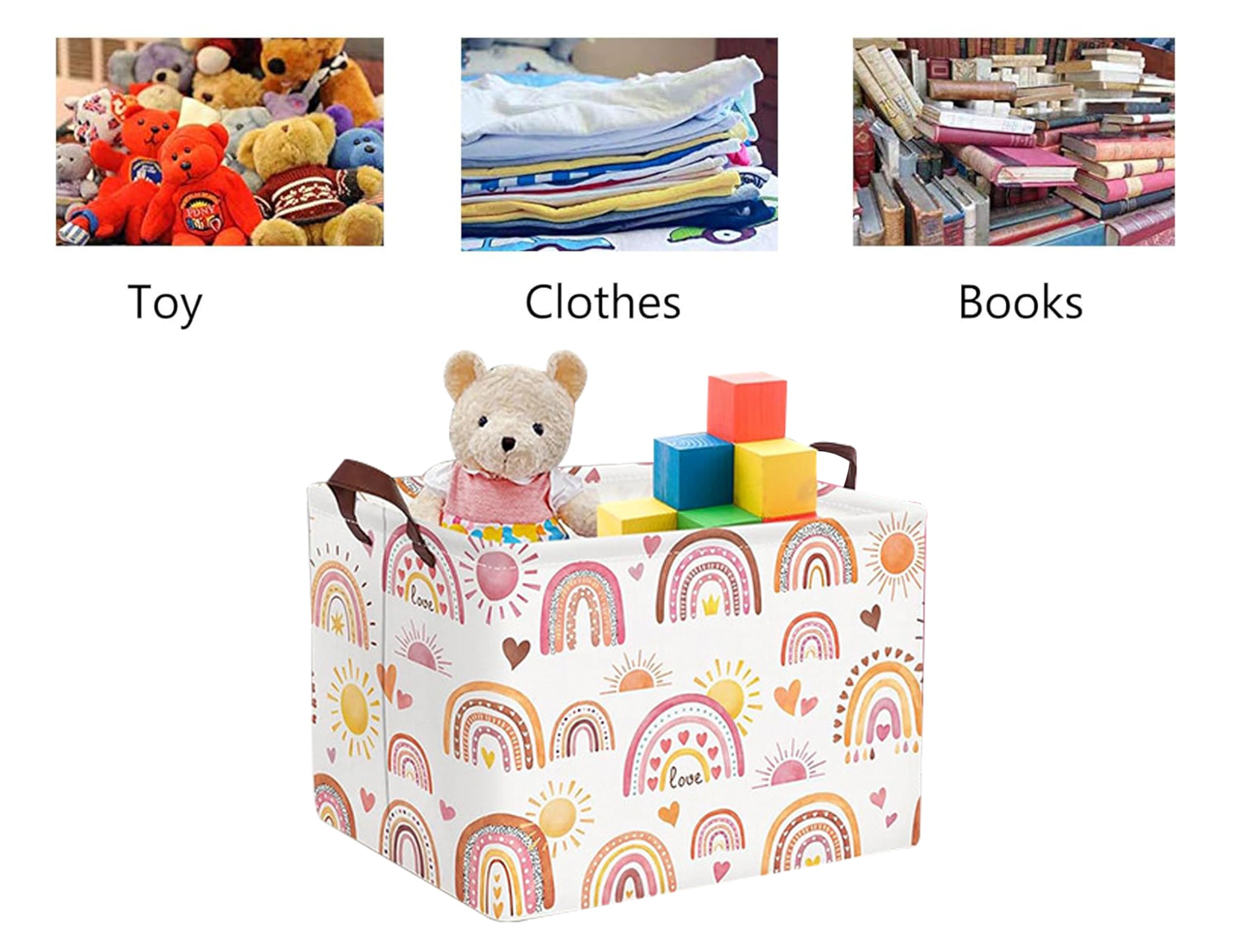 KIUATSJR collapsible canvas basket saves space when not in use
