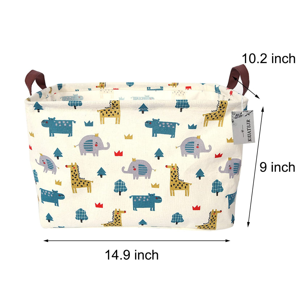KIUATSJR rectangle storage basket inside view showing spacious capacity for items.
