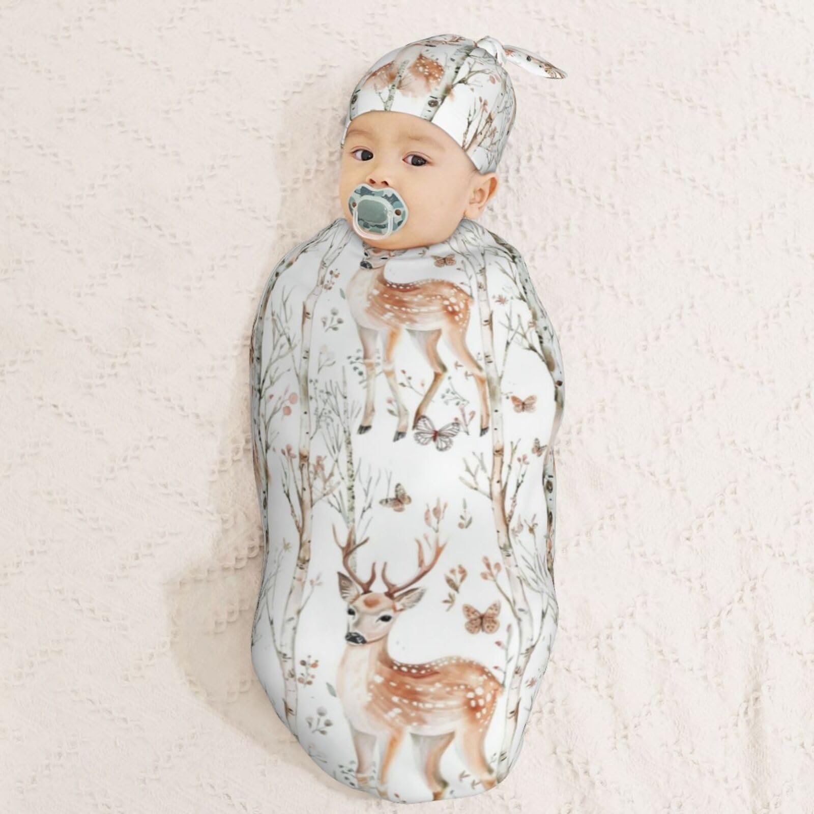 KiuLoam cocoon-design swaddle without zipper supports gentle wrapping