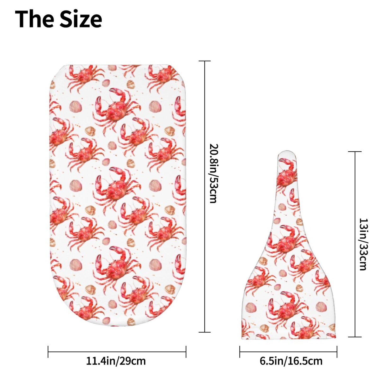 KiuLoam swaddle hat in watercolor red crabs shells adds newborn warmth