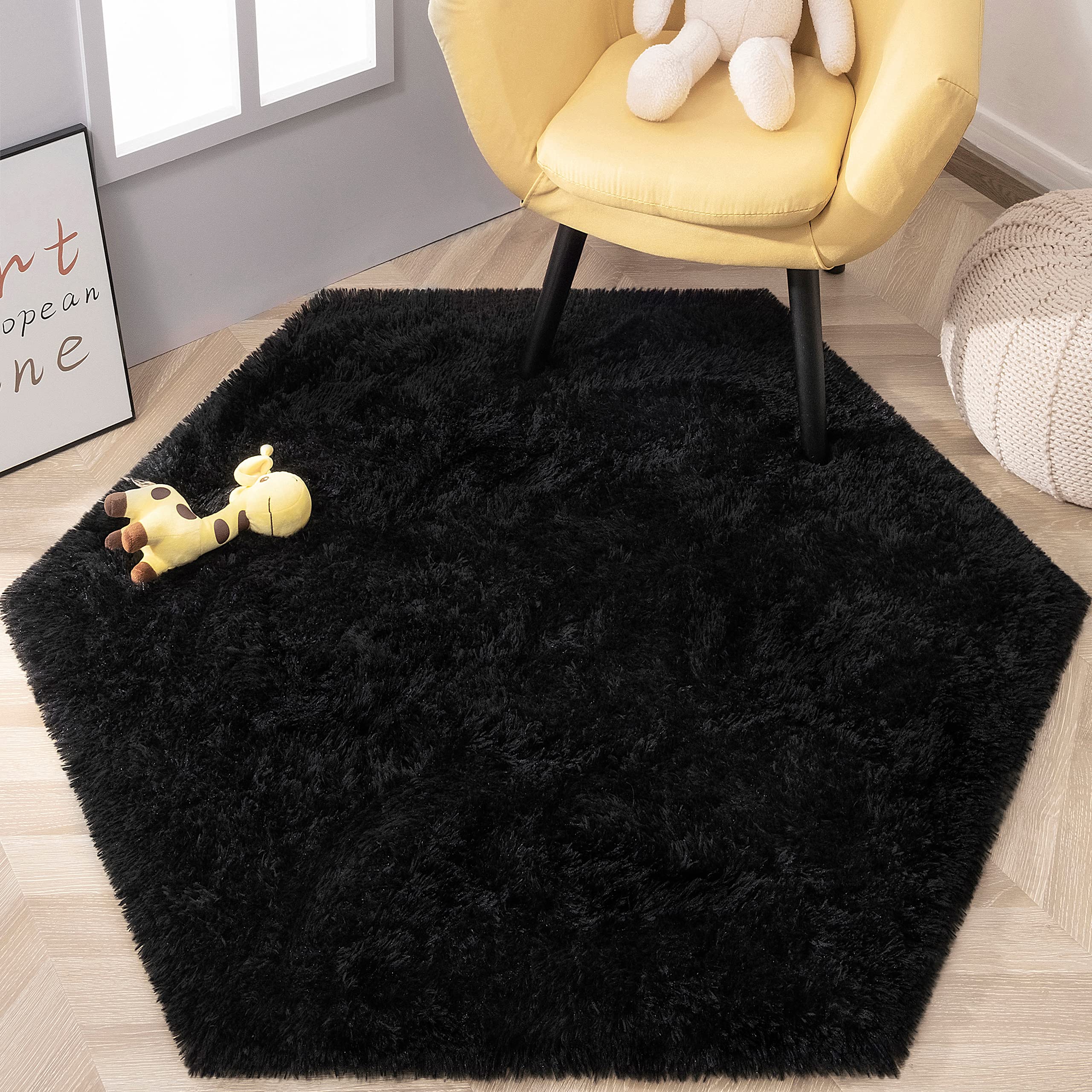 KIXINWA rug on bedroom decor enhances modern interior style