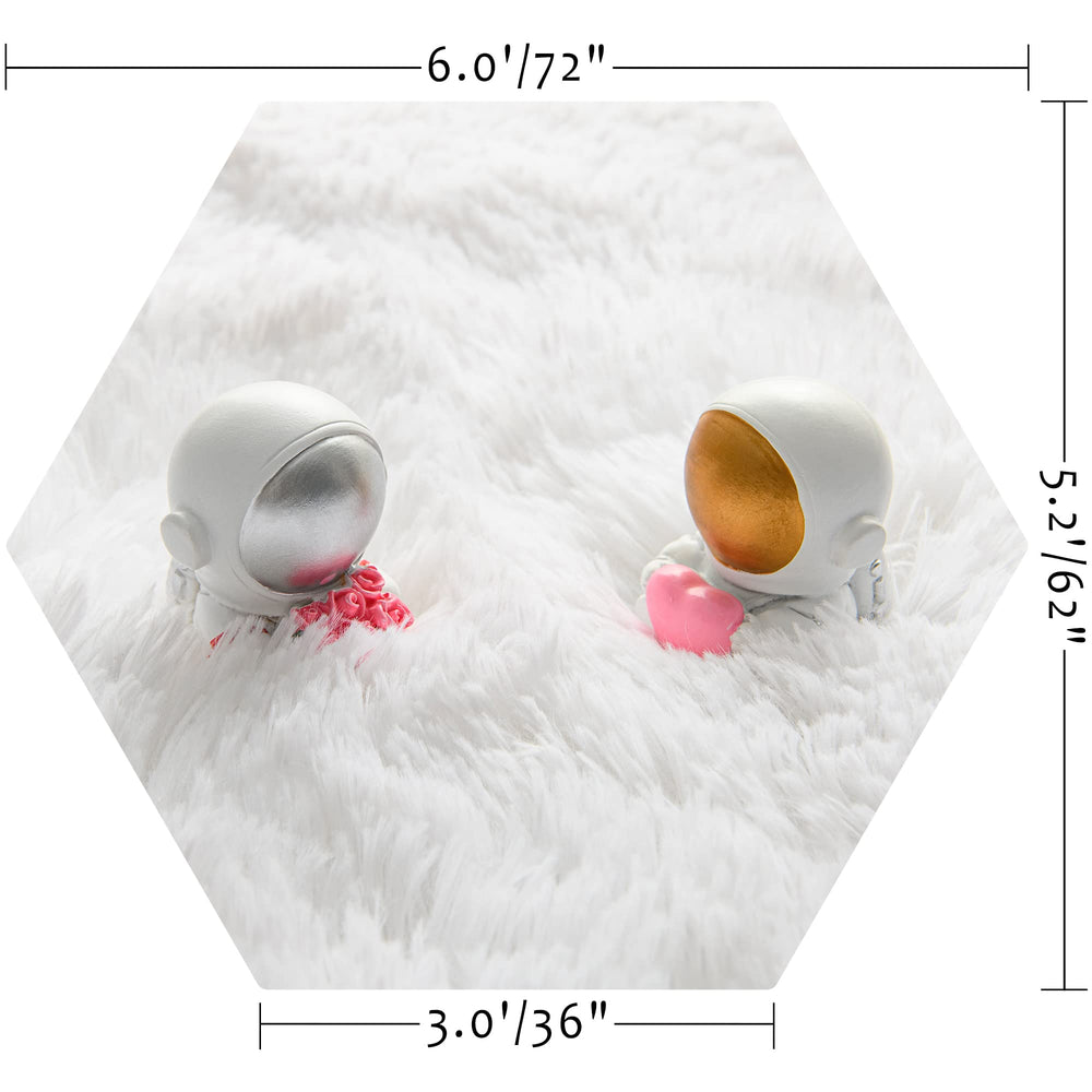 Close-up of fluffy microfiber texture on the KIXINWA rug for comfort