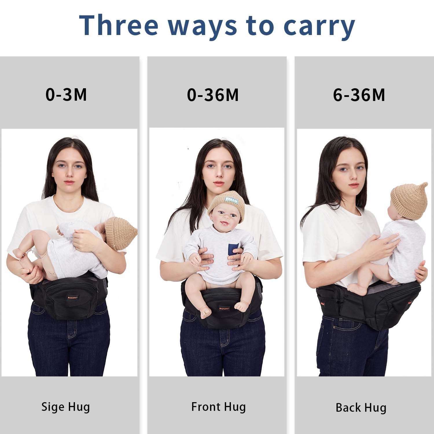 KIYUMI breathable 3D mesh improves airflow for comfort.
