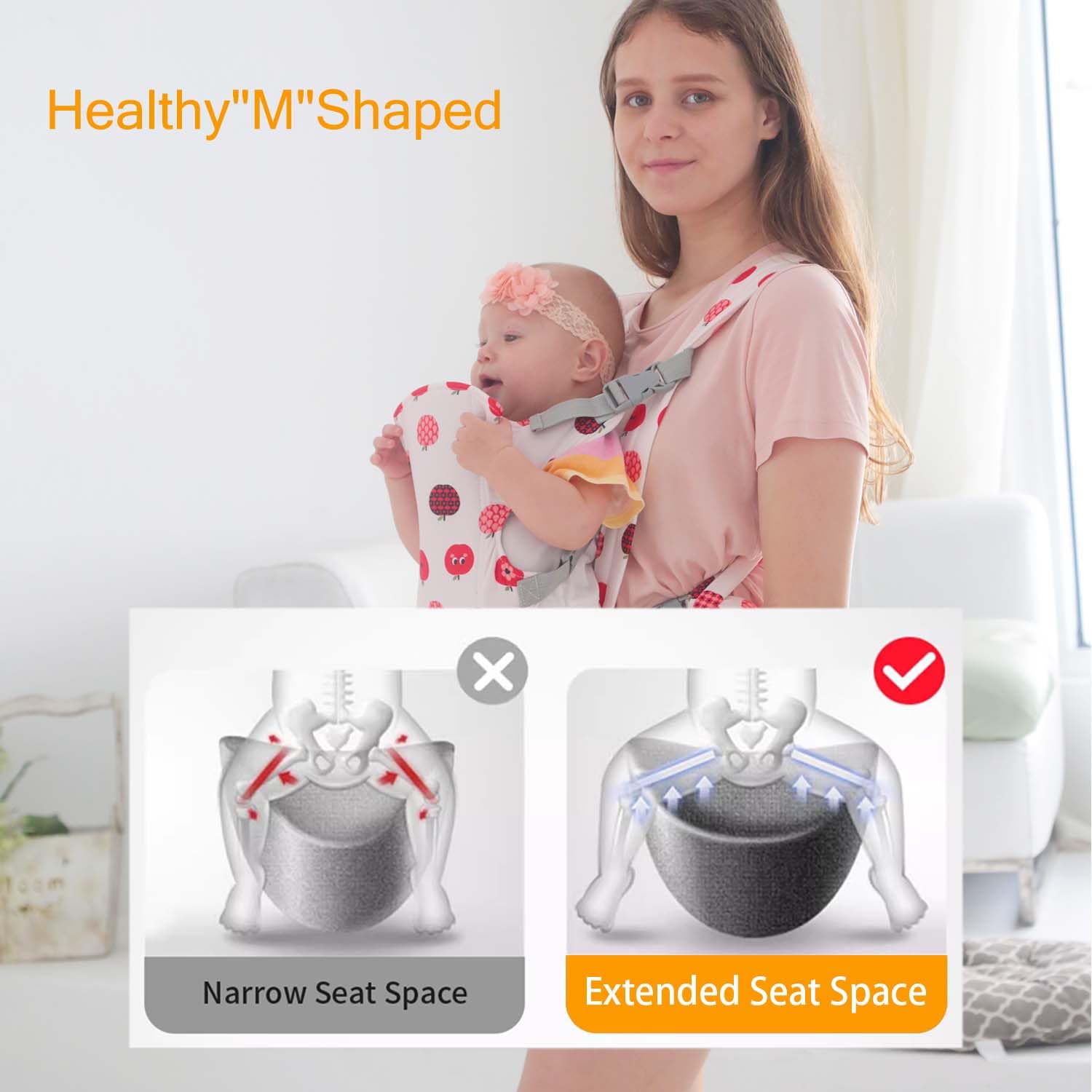 KIYUMI 4-in-1 configurations for newborn to toddler carrying styles.