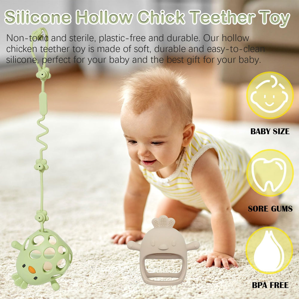 Kizadee teether that is dishwasher safe for easy cleaning.
