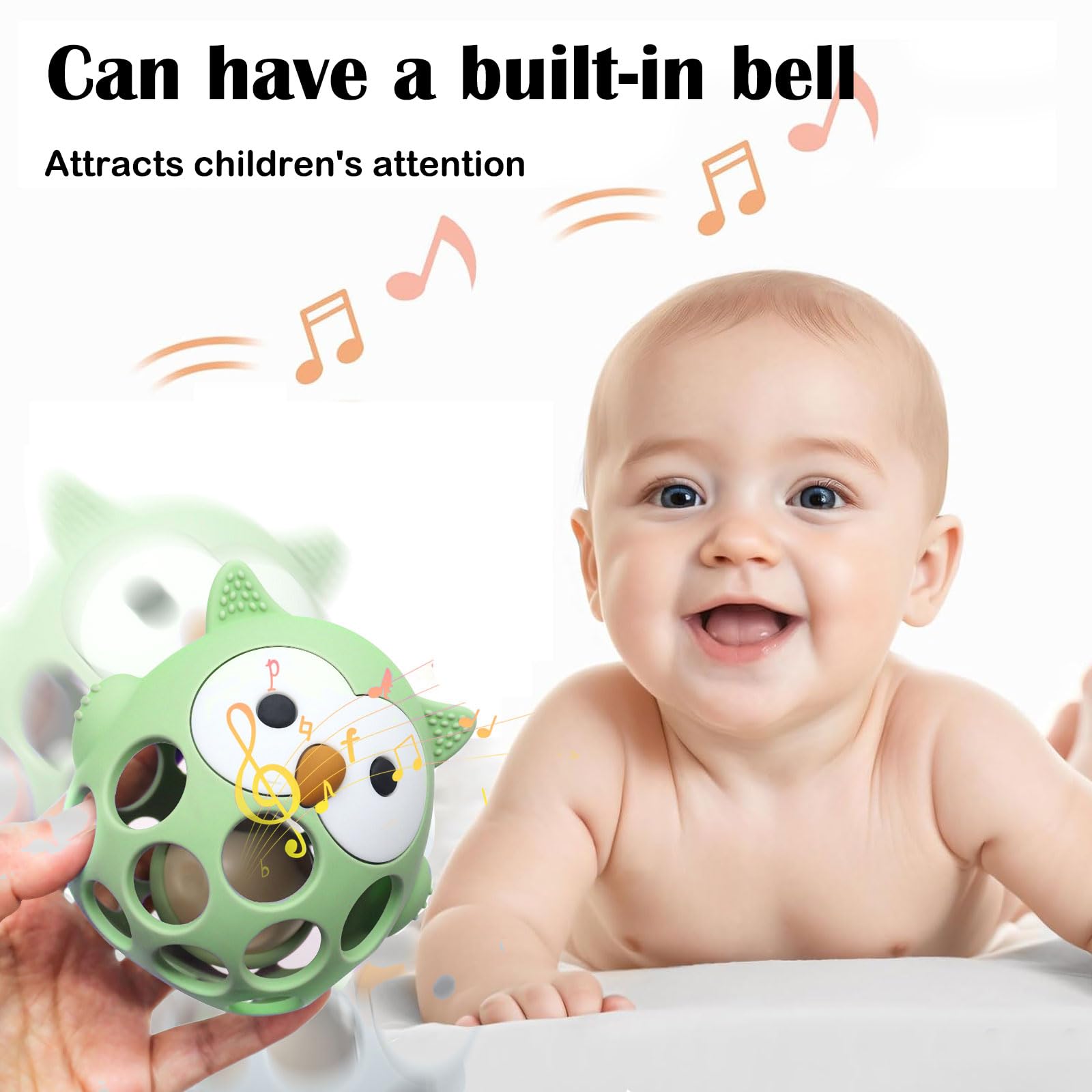 Kizadee BPA-free silicone teether safe for chewing.