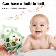 Kizadee BPA-free silicone teether safe for chewing.