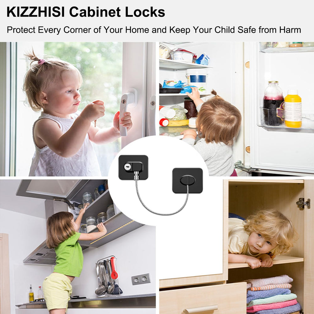 KIZZHISI adhesive-strips for tool-free installation without drilling