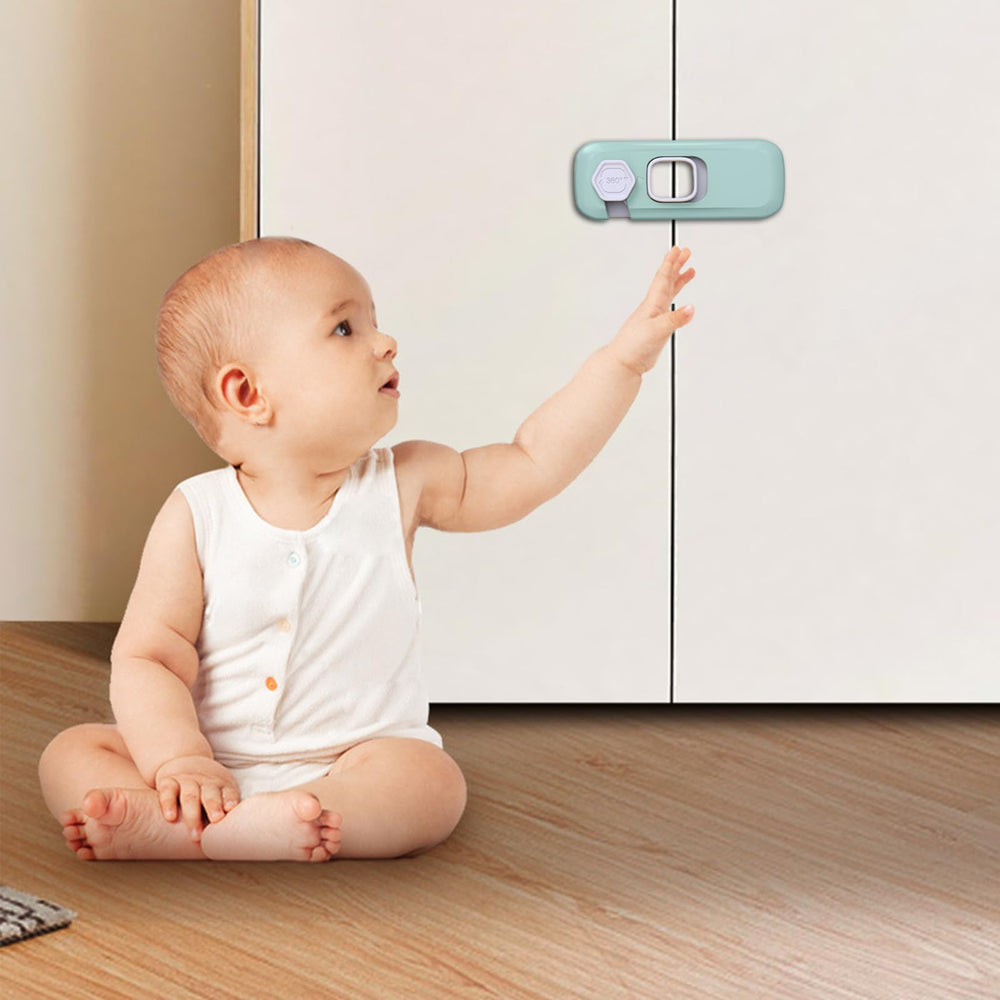 KIZZHISI cabinet and closet lock adds containment and order.