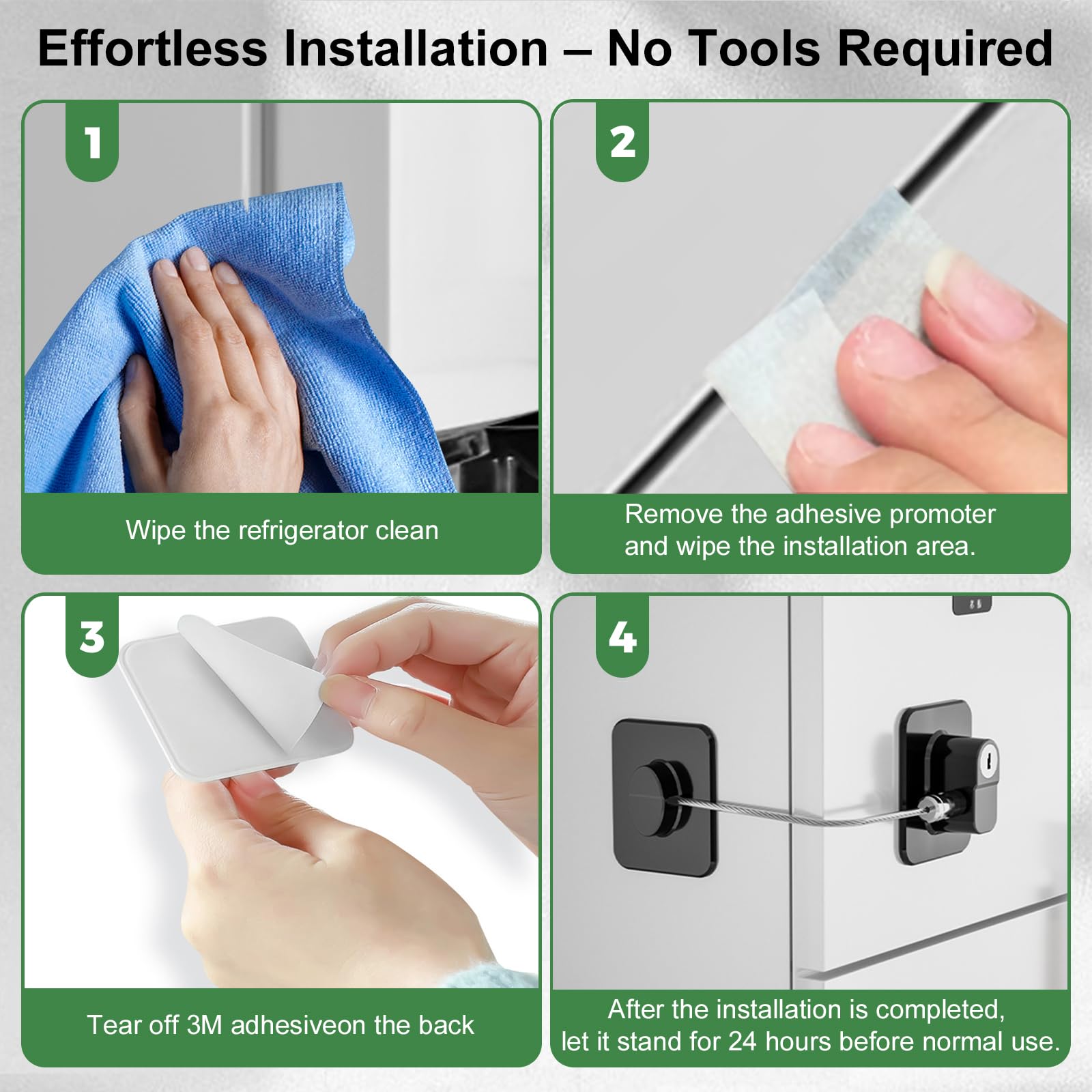 KIZZHISI cabinet-drawer-safety-lock securing cabinets and drawers