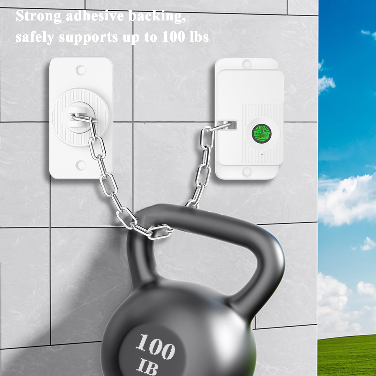 KIZZHISI complete locking system ready for doors, cabinets, and fridges.