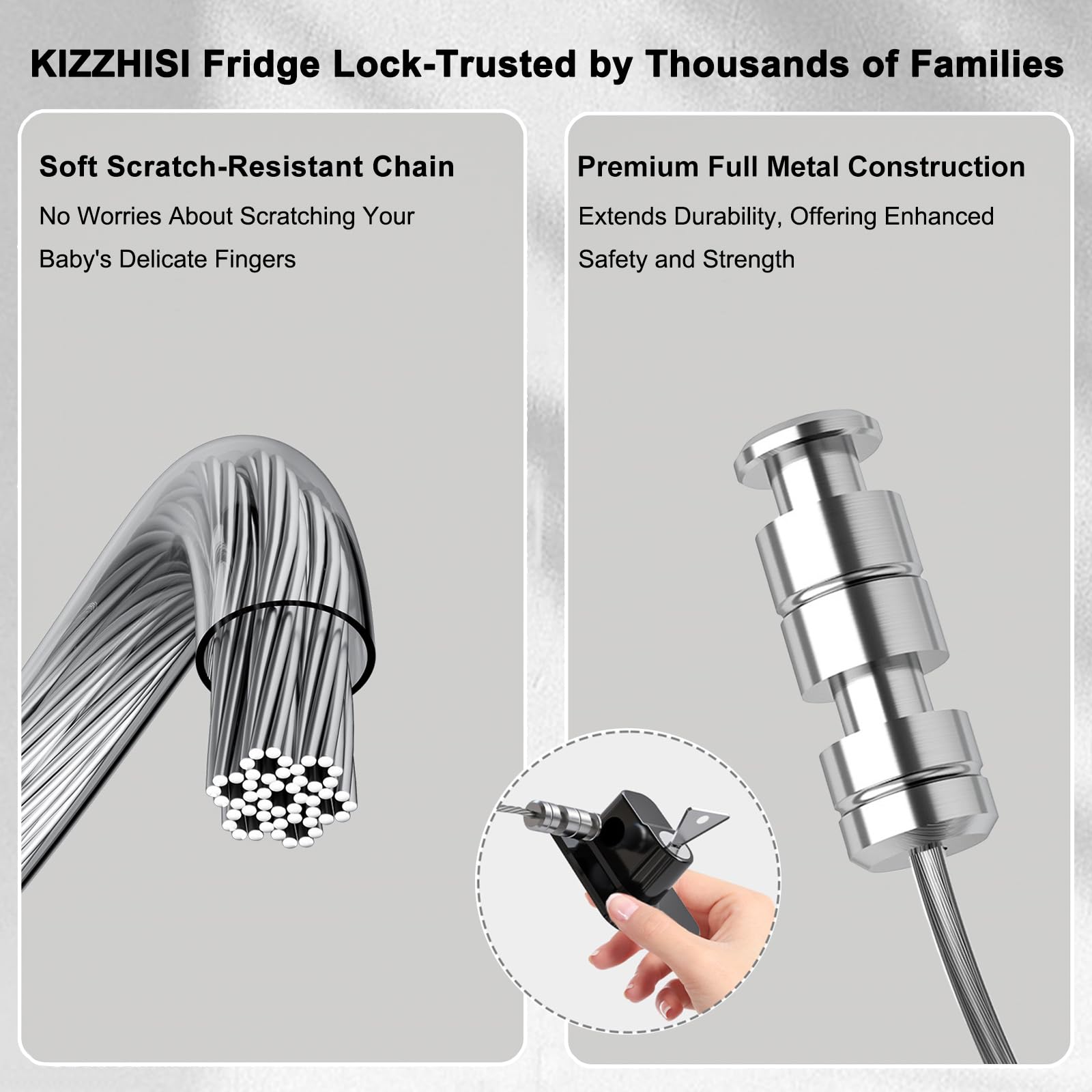 KIZZHISI dishwasher and toilet lock in one setup for safe access.
