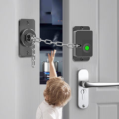 KIZZHISI fingerprint door lock front view enables quick access to cabinets