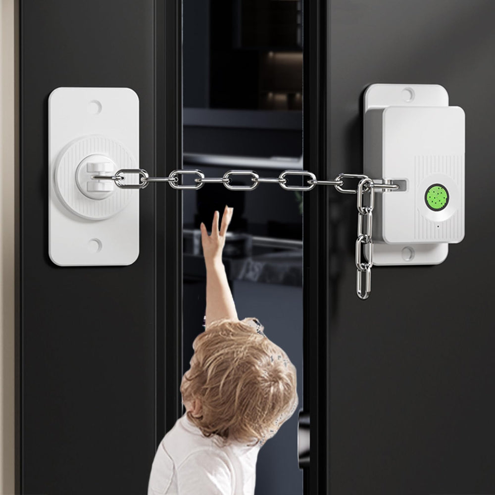 KIZZHISI fingerprint refrigerator lock 2pcs securing fridge with quick access and kid safety