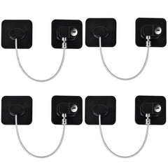 KIZZHISI fridge-lock-four-pack on fridge door for child safety