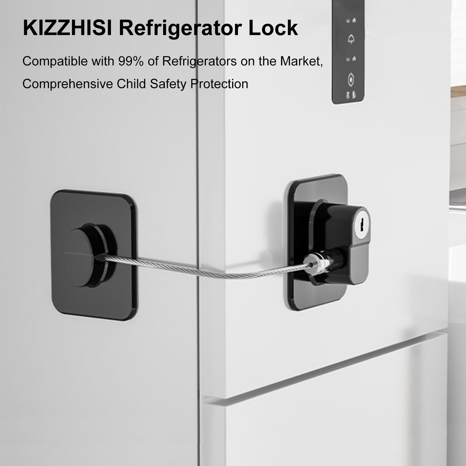 KIZZHISI fridge-lock-keys showing access control for caregivers