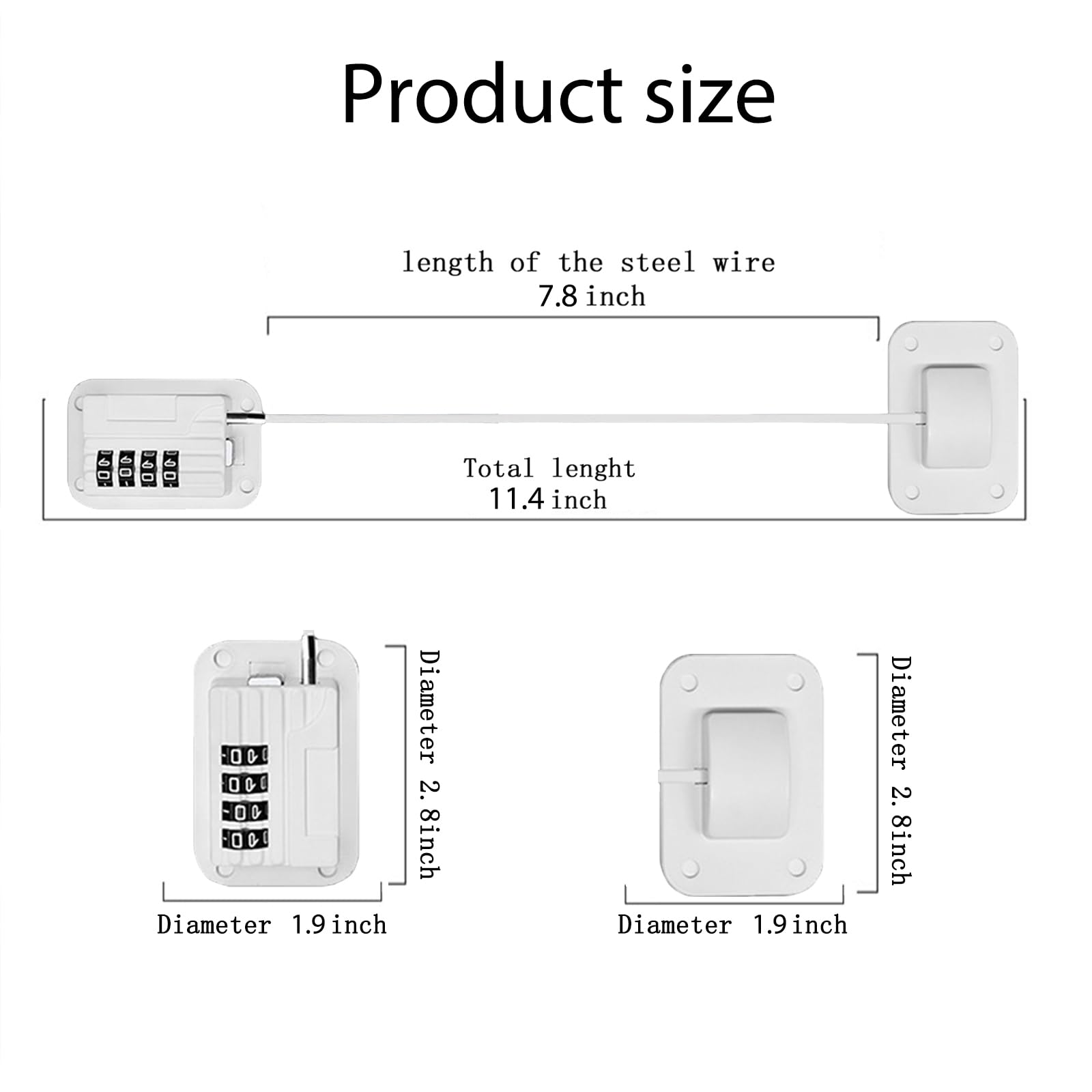 KIZZHISI multi use safety solution for fridge cabinet and window