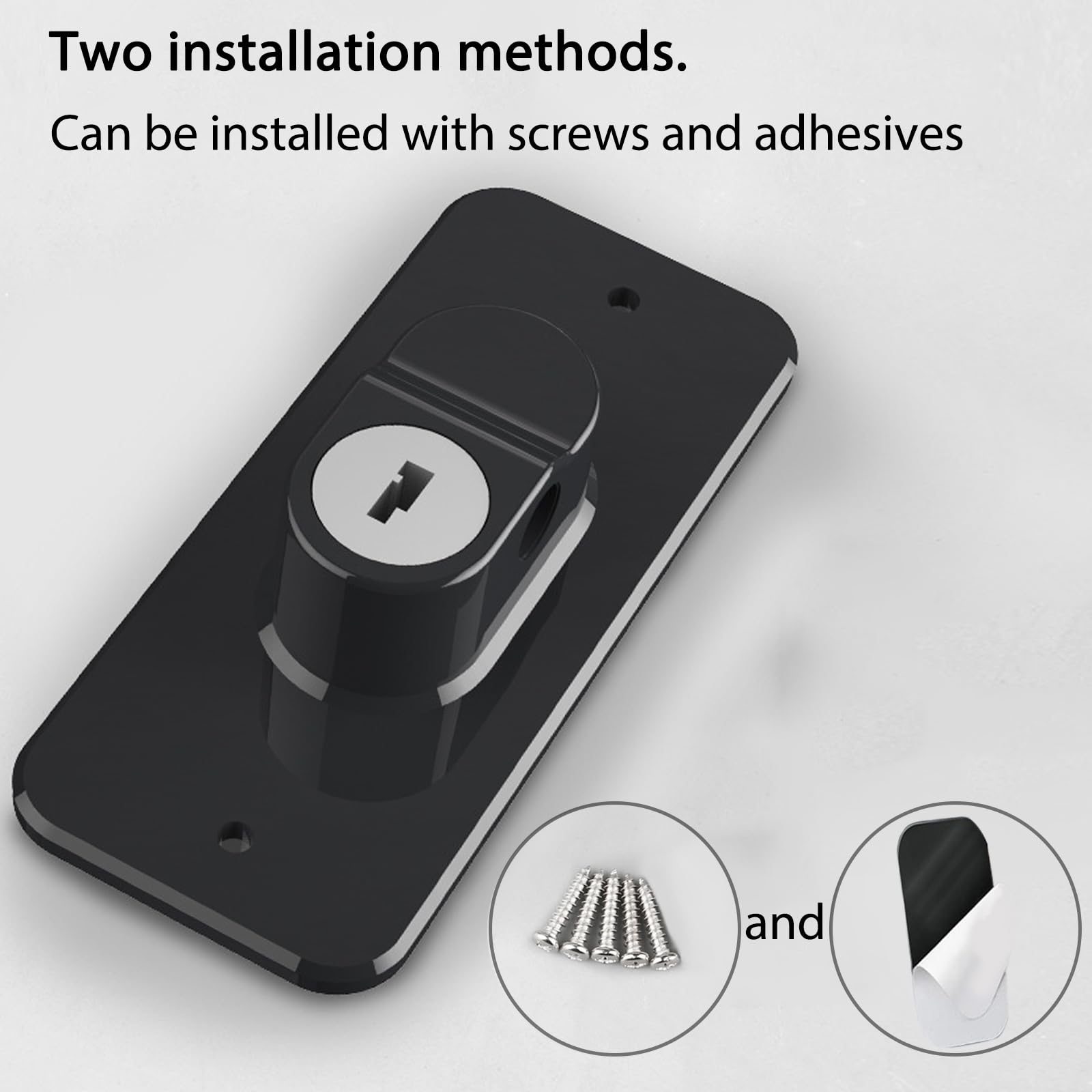 KIZZHISI no-drill installation shows adhesive setup for quick safety.