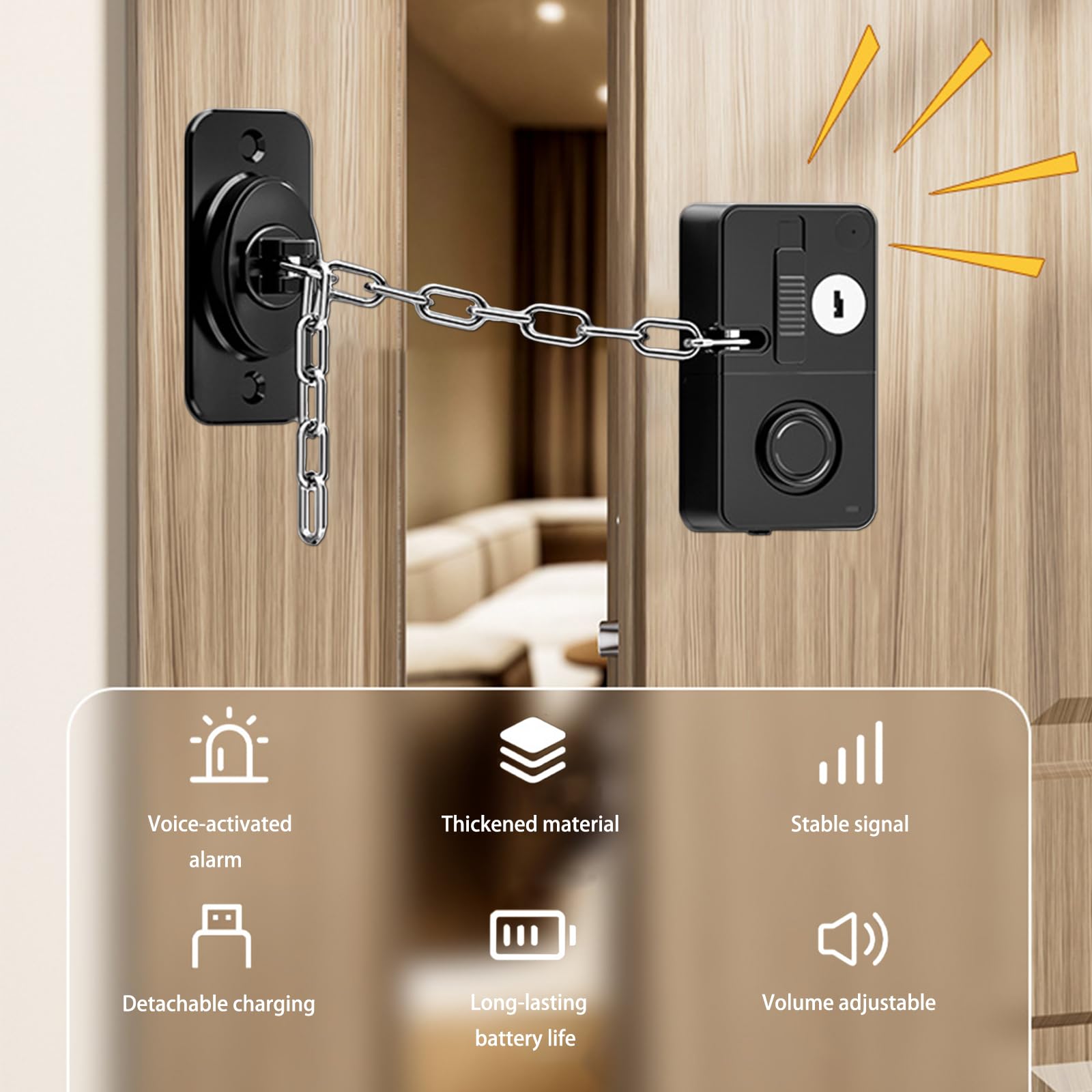 KIZZHISI premium ABS material keeps locks safe and durable for everyday family use.