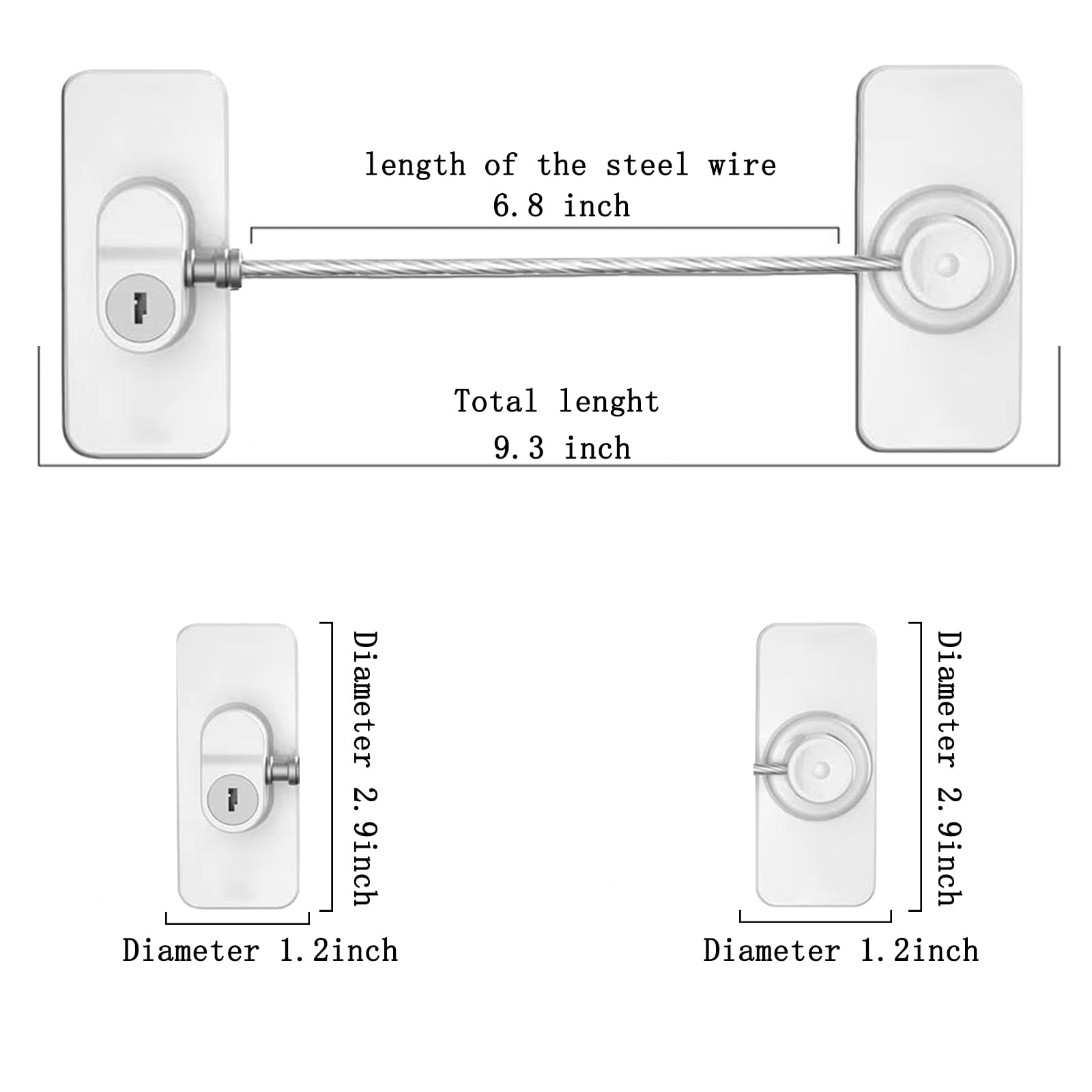 KIZZHISI window-use protective lock for added child safety around windows.