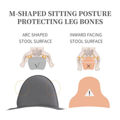 KJIPUHO hip-seat folded for compact storage