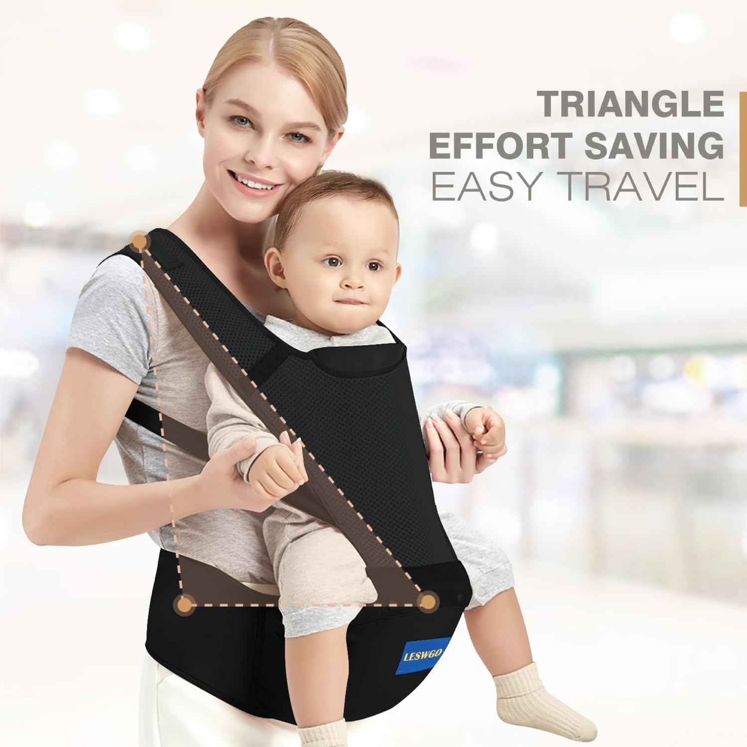 Soft breathable fabric close-up, cozy cradle feel for newborn snuggles.