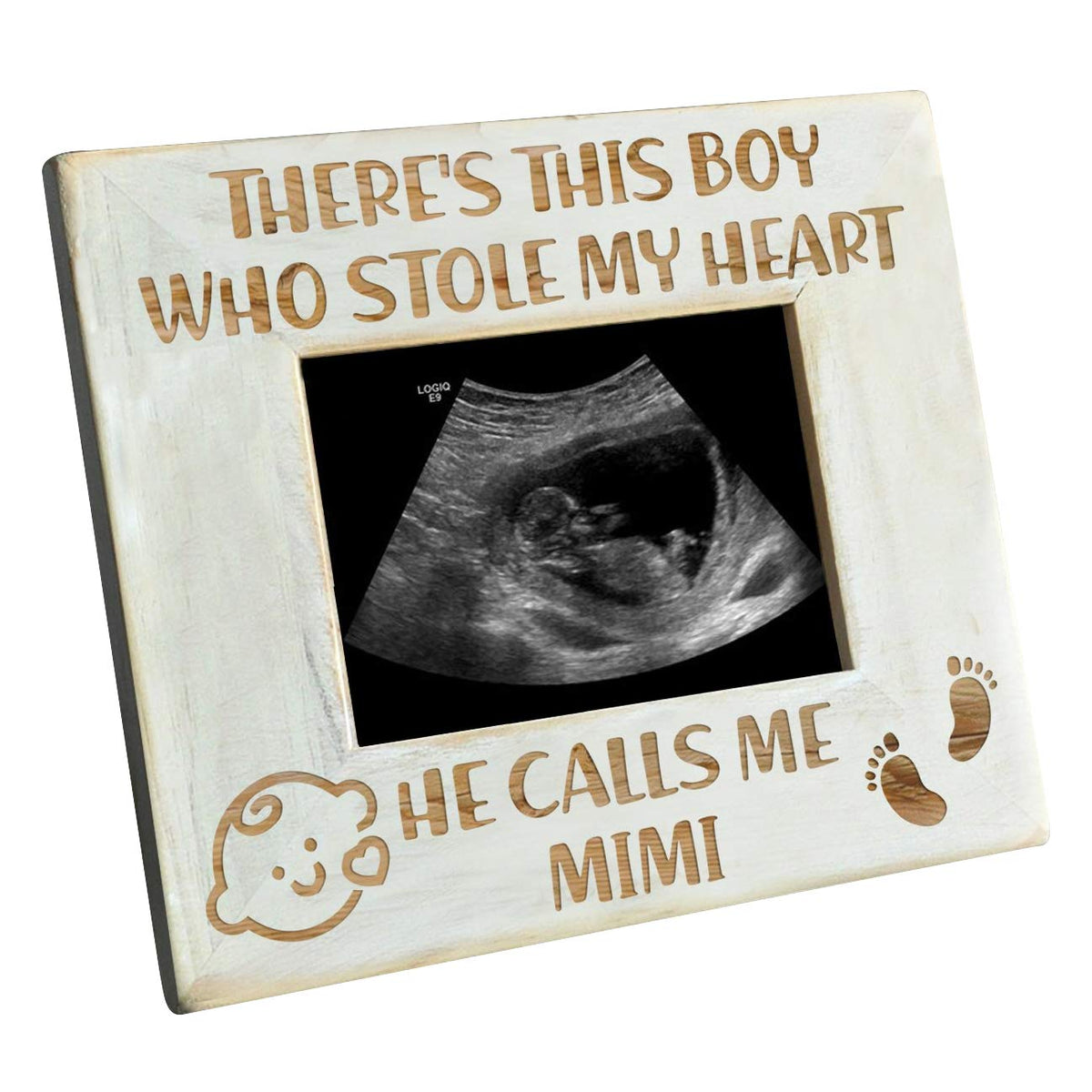 K KENON baby frame with Mimi engraving preserves cherished memories.