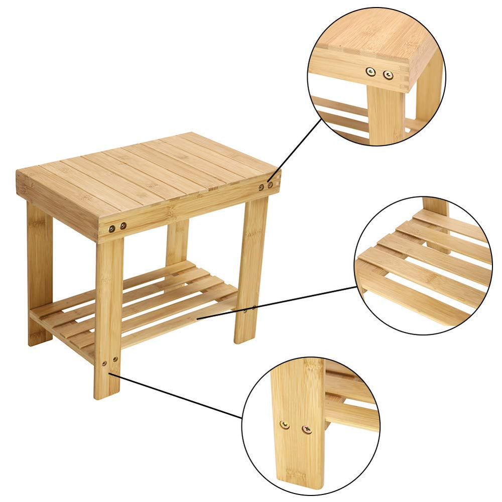 KKTONER entryway shoe bench helping guests remove footwear neatly