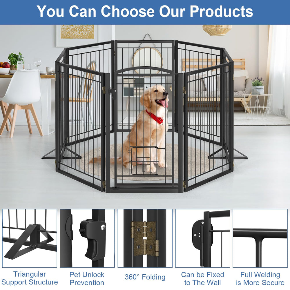 Klarana foldable gate with 360-degree hinge configured for storage