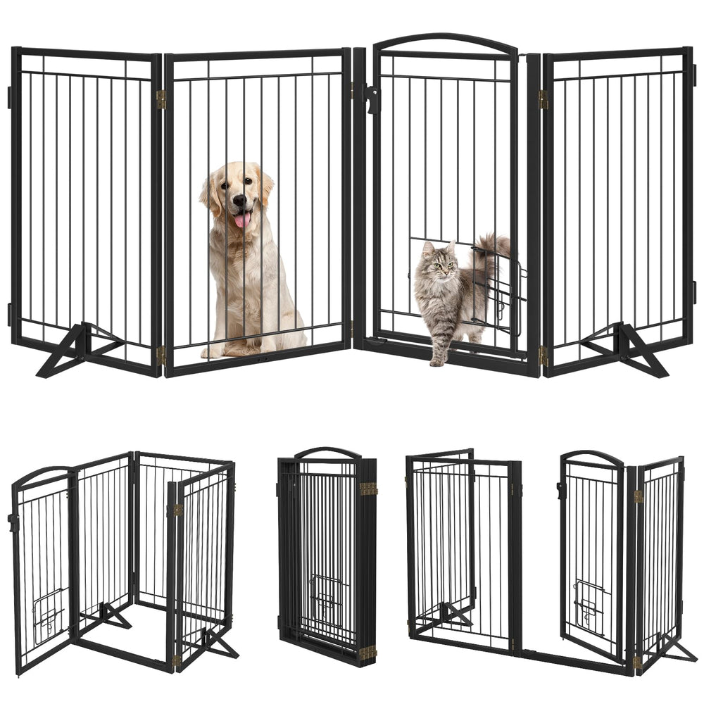 Klarana secure latch system ensures safe passage for pets.